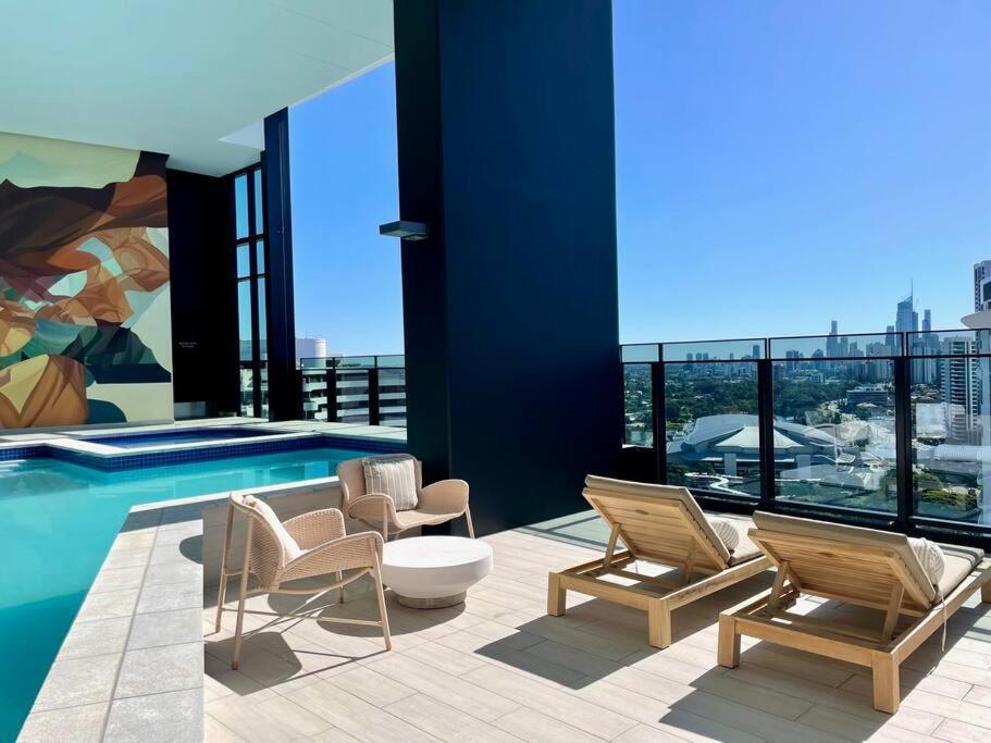 Ferienwohnung New Impressive 180° River View 1 Bed Apt With Pool 47F Gold Coast Exterior foto